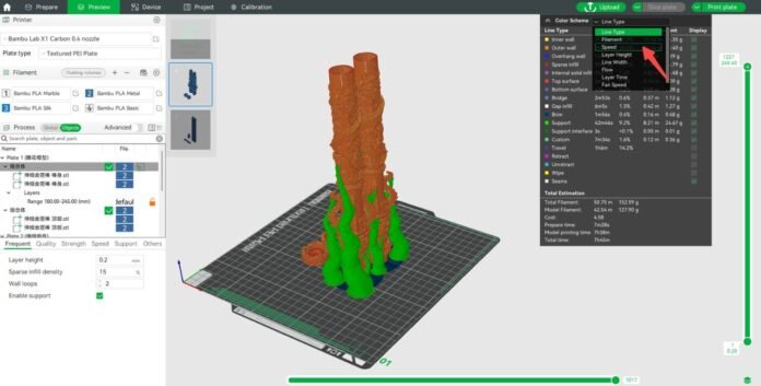 how to create negative space in bambu studio